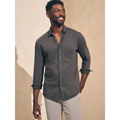 lifestyle image of Knit Seasons Long Sleeve Shirt