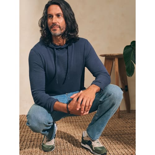 laydown image of Sunwashed Slub Hoodie