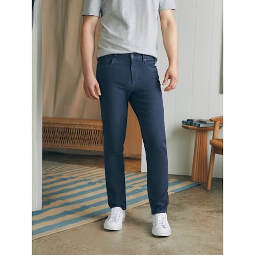 lifestyle image of Stretch Terry 5-Pocket Pant