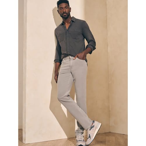 lifestyle image of Stretch Terry 5-Pocket Pant