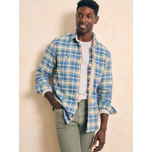 laydown image of Surf Flannel Shirt