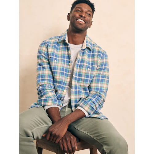 laydown image of Surf Flannel Shirt