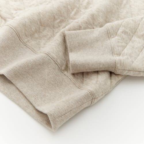 lifestyle image of Epic Quilted Fleece Pullover Sweater