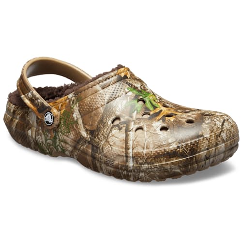 laydown image of Classic Lined Realtree Edge Clog