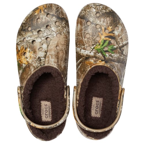 laydown image of Classic Lined Realtree Edge Clog