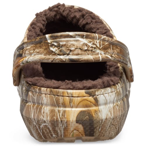 laydown image of Classic Lined Realtree Edge Clog