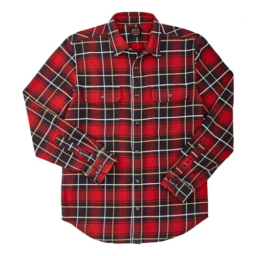 laydown image of Vintage Flannel Work Shirt