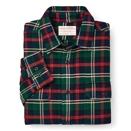 laydown image of Vintage Flannel Work Shirt