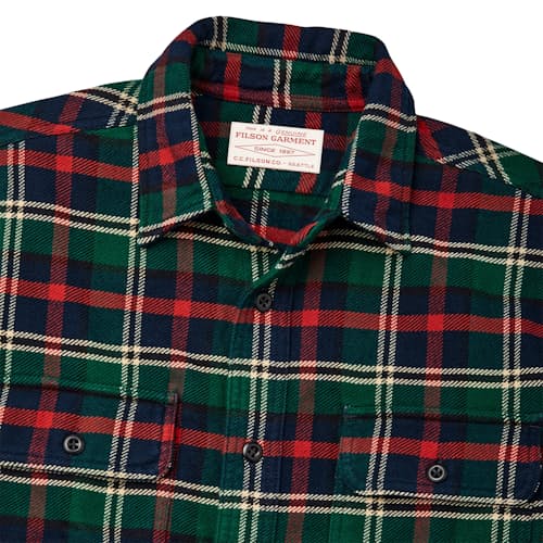 laydown image of Vintage Flannel Work Shirt