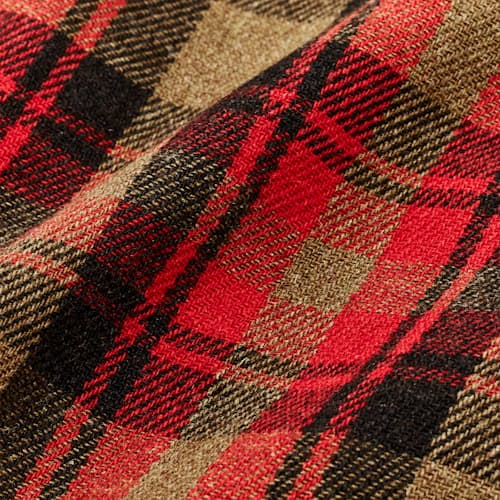 lifestyle image of Buckner Wool Camp Plaid Shirt