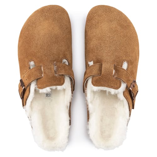 laydown image of Women's Boston Shearling Clog