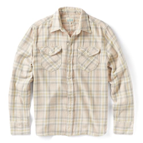 laydown image of Washed Flannel Workshirt - Exclusive