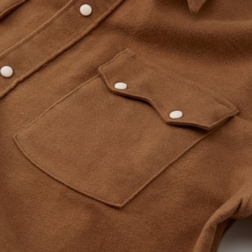 lifestyle image of Moleskin Pearl Snap Shirt