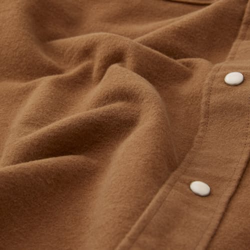 lifestyle image of Moleskin Pearl Snap Shirt