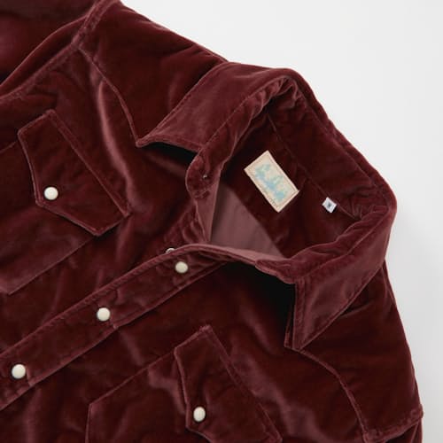 lifestyle image of Velvet Pearl Snap Shirt