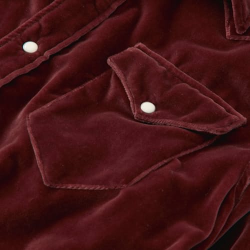 lifestyle image of Velvet Pearl Snap Shirt