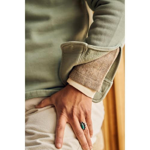lifestyle image of Half Zip Collared Sweatshirt