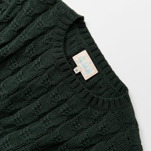 lifestyle image of Highland Cableknit Sweater