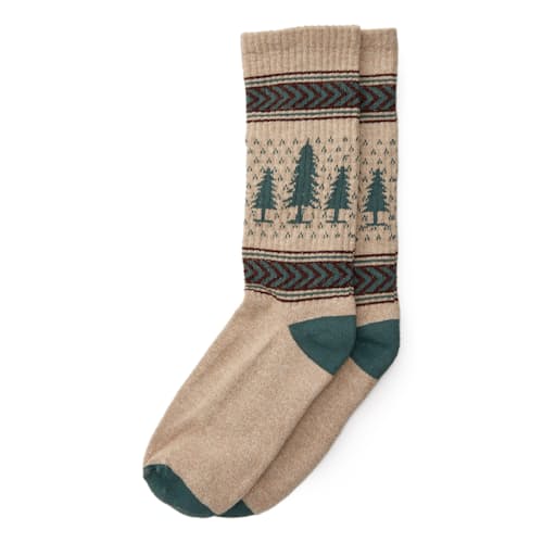 laydown image of Recycled Cotton Jacquard Camp Socks