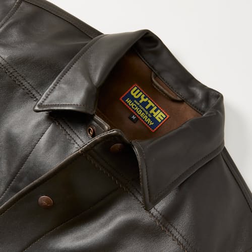 lifestyle image of Feathered Lambskin Ranch Jacket