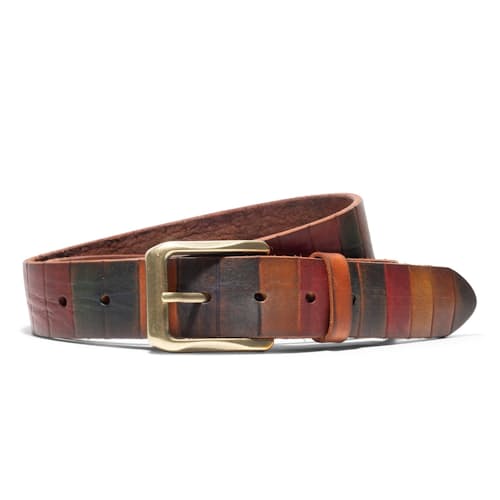 laydown image of Hand Painted Color Block Belt