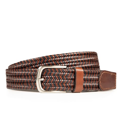 laydown image of Hand Braided Leather Belt