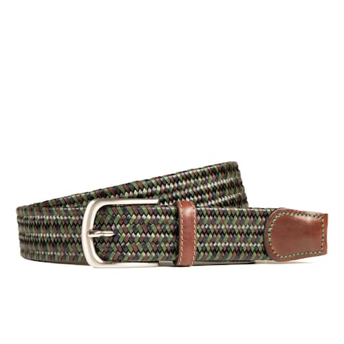 laydown image of Hand Braided Leather Belt