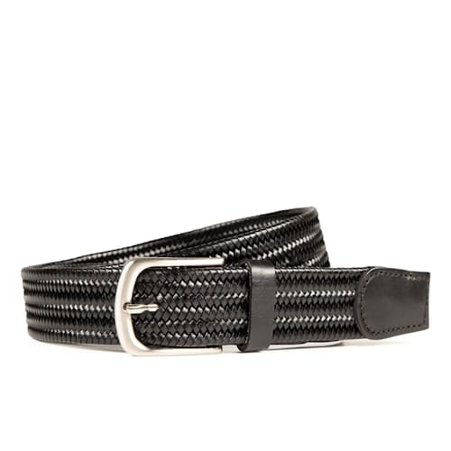laydown image of Hand Braided Leather Belt