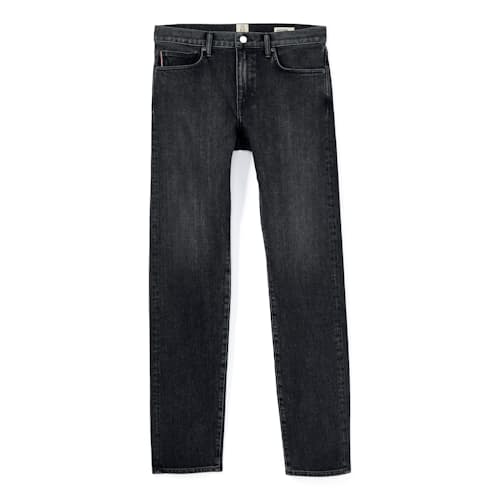 laydown image of The Pen Slim Stretch Selvedge Denim Jeans