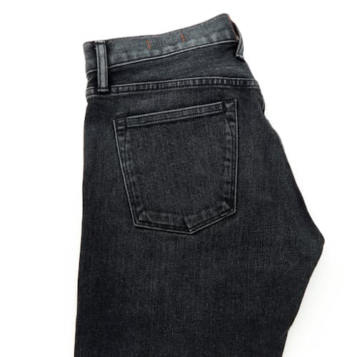 laydown detail image of The Pen Slim Stretch Selvedge Denim Jeans