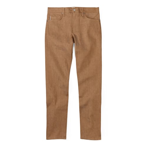 laydown image of The Pen Slim Stretch Selvedge Denim Jeans