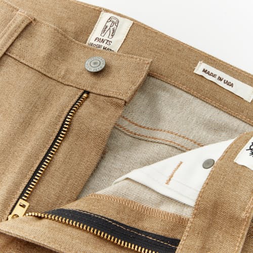 laydown detail image of The Pen Slim Stretch Selvedge Denim Jeans