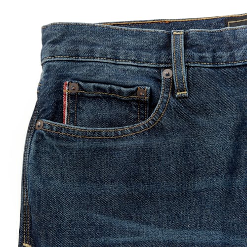 laydown image of American Made Vidalia Selvedge Denim - Straight