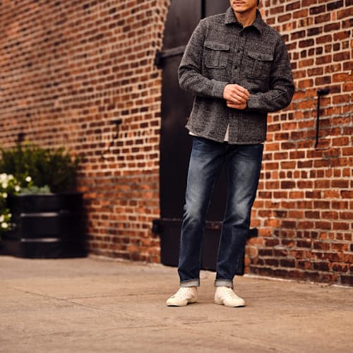 lifestyle image of American Made Vidalia Selvedge Denim - Straight