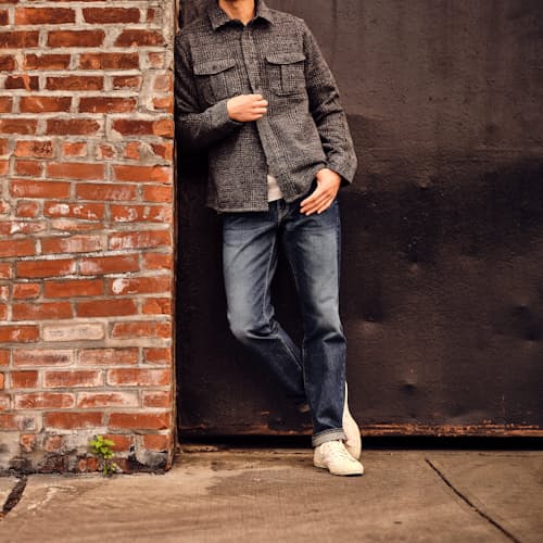 lifestyle image of American Made Vidalia Selvedge Denim - Straight