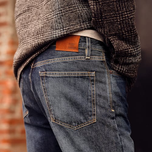 lifestyle image of American Made Vidalia Selvedge Denim - Straight
