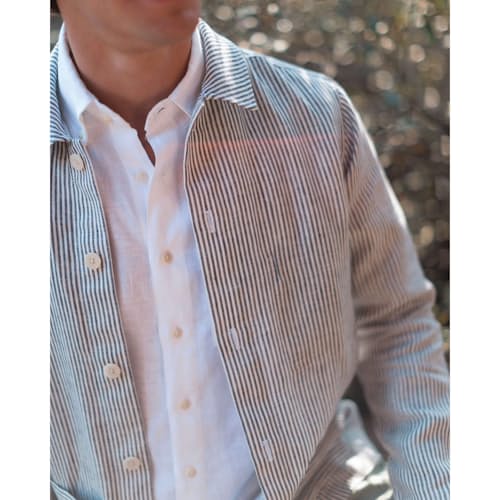 laydown image of Kite Linen Chore Coat