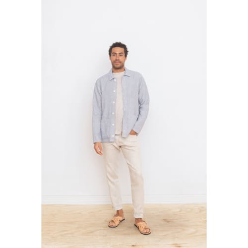 laydown image of Kite Linen Chore Coat