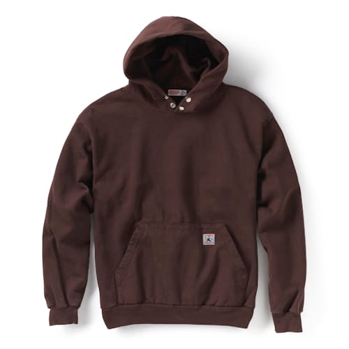 laydown image of Heavyweight Double Snap Hoodie