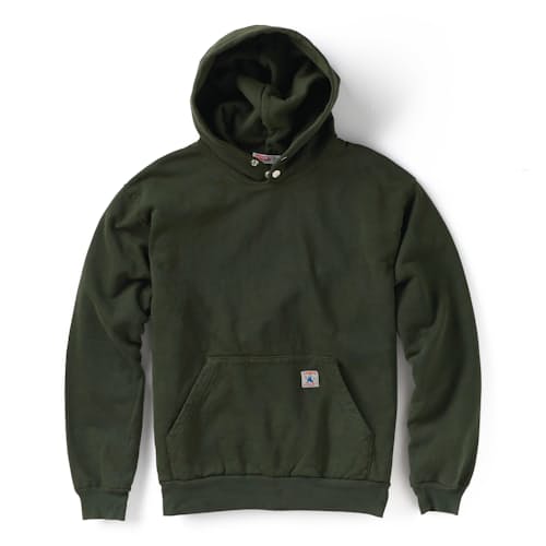 laydown image of Heavyweight Double Snap Hoodie