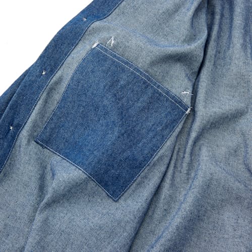 laydown image of 8 oz Cotton Denim 3 Pocket Work Shirt