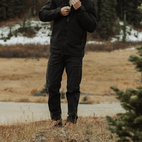 lifestyle image of Huckberry x Diemme Roccia Vet Hiking Boot