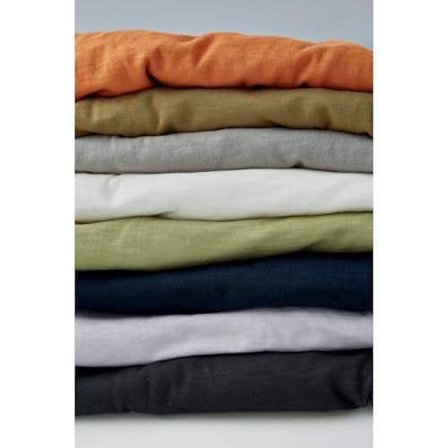 laydown image of Slub Cotton-Jersey Pigment Dyed T-Shirt
