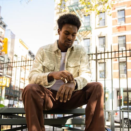 lifestyle image of Crosscut Flannel
