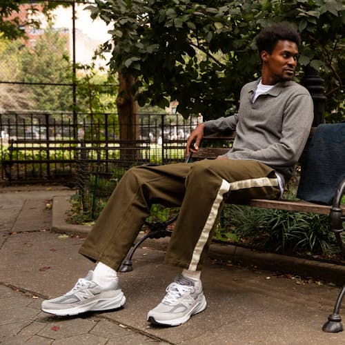 lifestyle image of Made in USA 990v6 Sneaker
