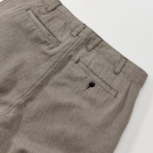 laydown image of Saddle Herringbone Trouser