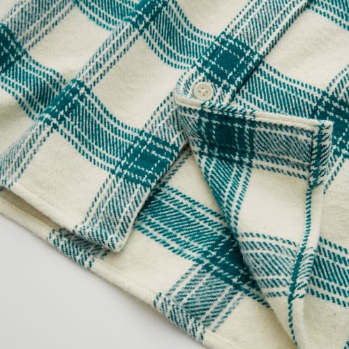 lifestyle image of Jewel Plaid Long Sleeve Shirt