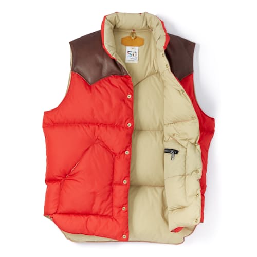 laydown image of Heritage Down Insulated Puffer Vest
