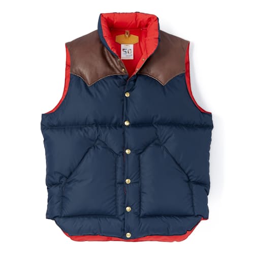 laydown image of Heritage Down Insulated Puffer Vest