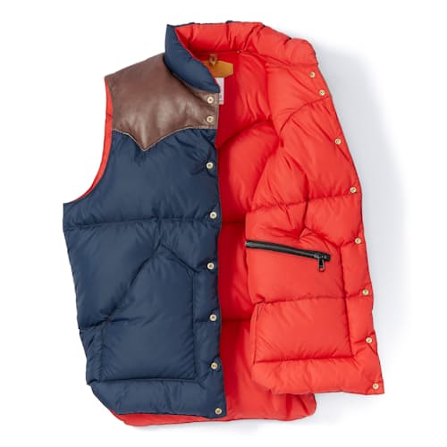 laydown image of Heritage Down Insulated Puffer Vest